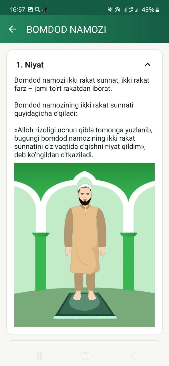 Namoz o‘qishni o‘rganish screenshot