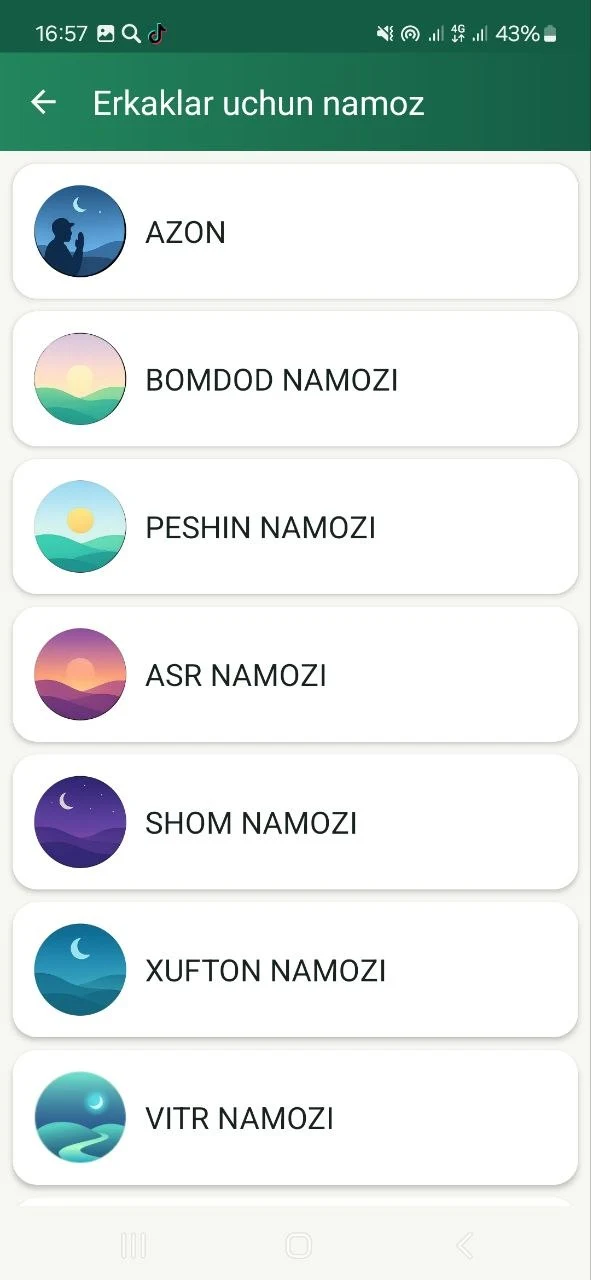 Namoz o‘qishni o‘rganish screenshot