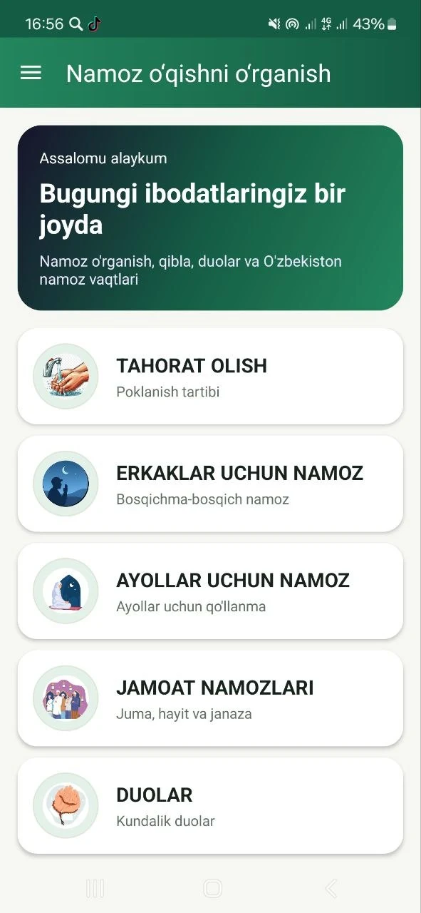 Namoz o‘qishni o‘rganish screenshot